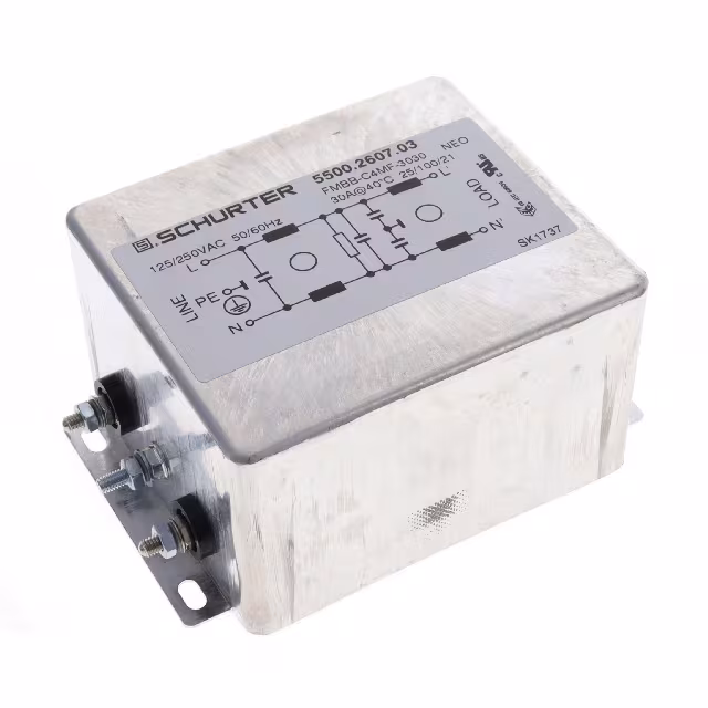 5500.2607.03 SCHURTER Inc.  Moduli di filtro di linea di alimentazione